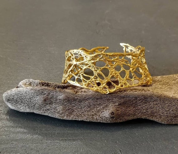 Etsy gold cuff sale bracelet