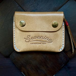 Handgemachtes Leder Kartenetui NR.1 – Slim Wallet aus italienischem Leder, Minimalistische Geldbörse, Made in Germany