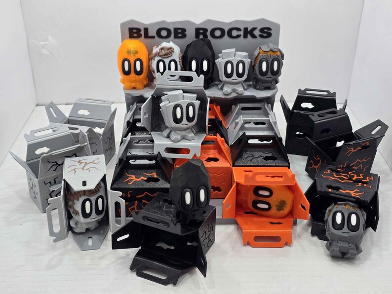 Blocky Rocks Collectible Blob Rocks – Prehistoric Series | Lava, Obsidian, Basalt ...