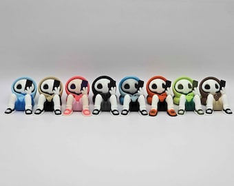 3D Printed Laying Down Art Toy: Desk Buddy, Collectible Figurine
