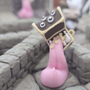 The Mimic – 3D Printed Dungeon Monster | DnD Miniature Enemy | Cute Mimic Chest Figurine