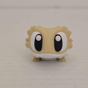 3D Printed Articulated Bearded Dragon: Poseable Fidget Toy, Keychain Charm