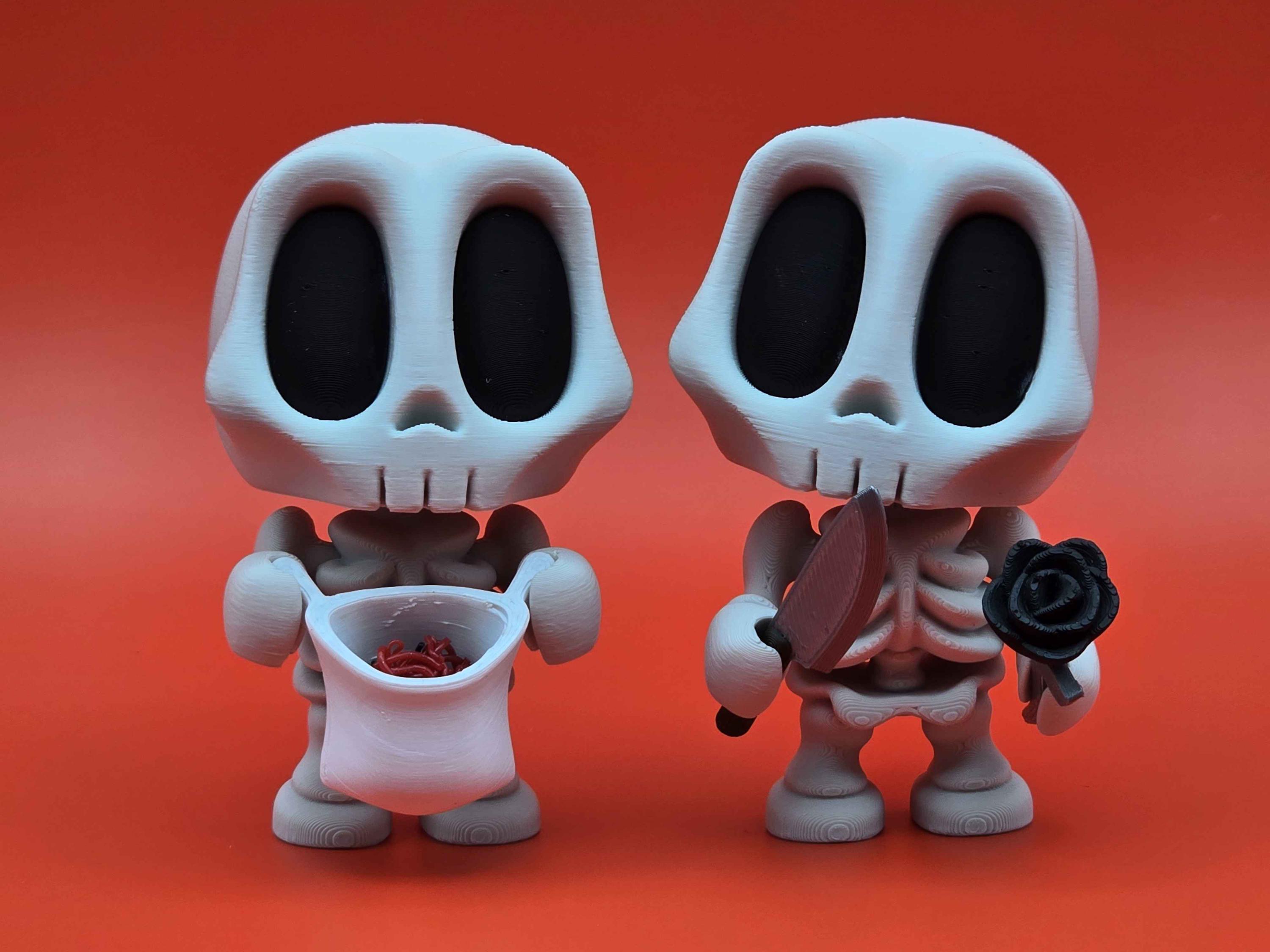 Blob Skeletons – Classic, Worm & Grim Reaper | Halloween Flexi