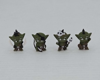 3D Printed Goblin Miniatures: D&D RPG Tabletop Enemies