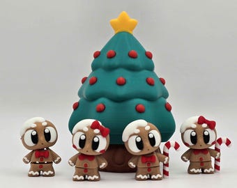 Flexi Gingerbread People - Holiday Decoration, 3DGOB Licensed
