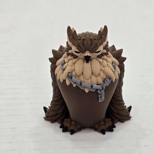 Grumpy Owlbear Miniature | 3D Printed DnD Monster Mini | Tabletop RPG Boss Figure | Fantasy Terrain Creature