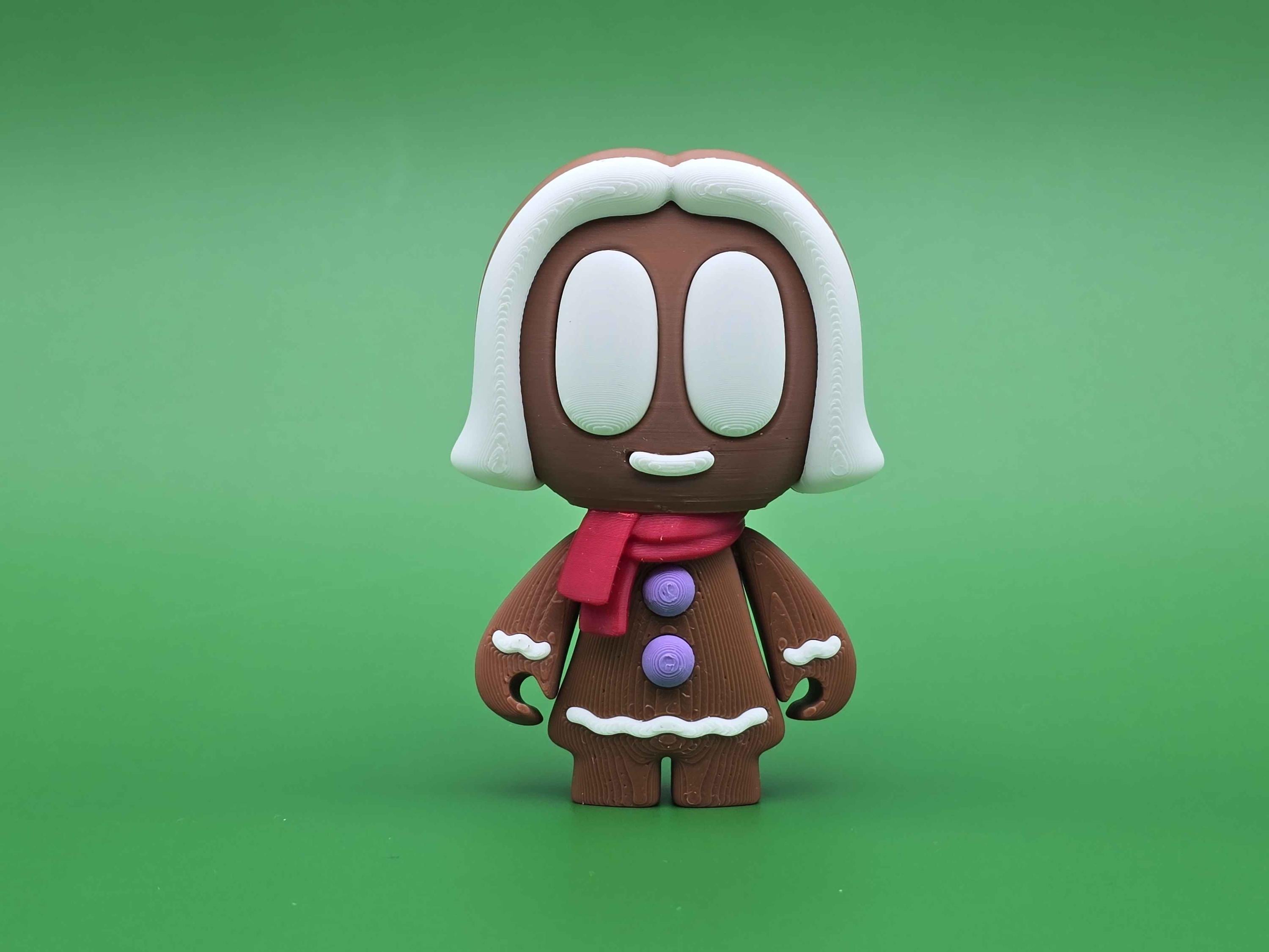 Articulated Gingerbread Ornament – 3D Printed Christmas Figure With ...