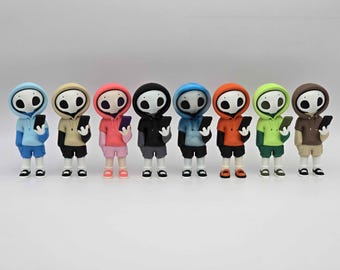 3D Printed Hazy Art Toy Figurine: Desk Buddy, Collectible Figure