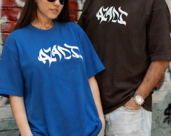 Camiseta AZADI libertad para Irán, camiseta libertad Irán, camiseta Javid Shah, caligrafía, caligrafía, ropa urbana