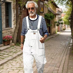 Men&#39;s Vintage Dungarees /Black Carpenter Overalls /French Railway Worker Pants/Deck Sailor Pants /Amekaji Fashion Unisex 19s High Quality