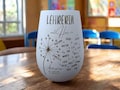 Windlicht für Lehrer, personalisiert, Wunschnamen, Geschenk Lehrerin, Geschenk Schule, Abschiedsgeschenk, Lehrerin mit Herz, Lehrer mit Herz
