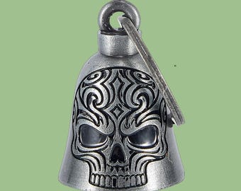 Born To Ride Skull Motorcycle Bell for Good Luck 3-D, Light Weight Impact Resistant