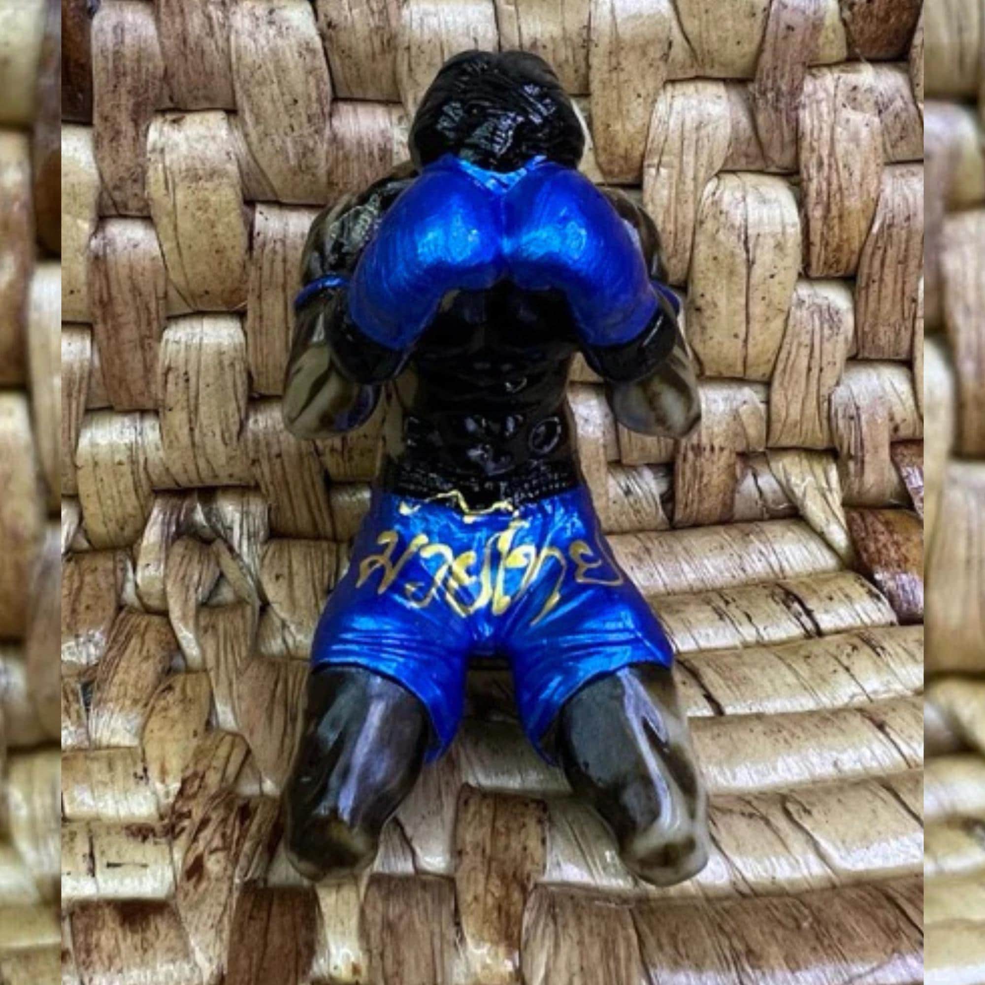 Handcrafted Muay Thai Resin Statue | Boxing Figurine Home Decor