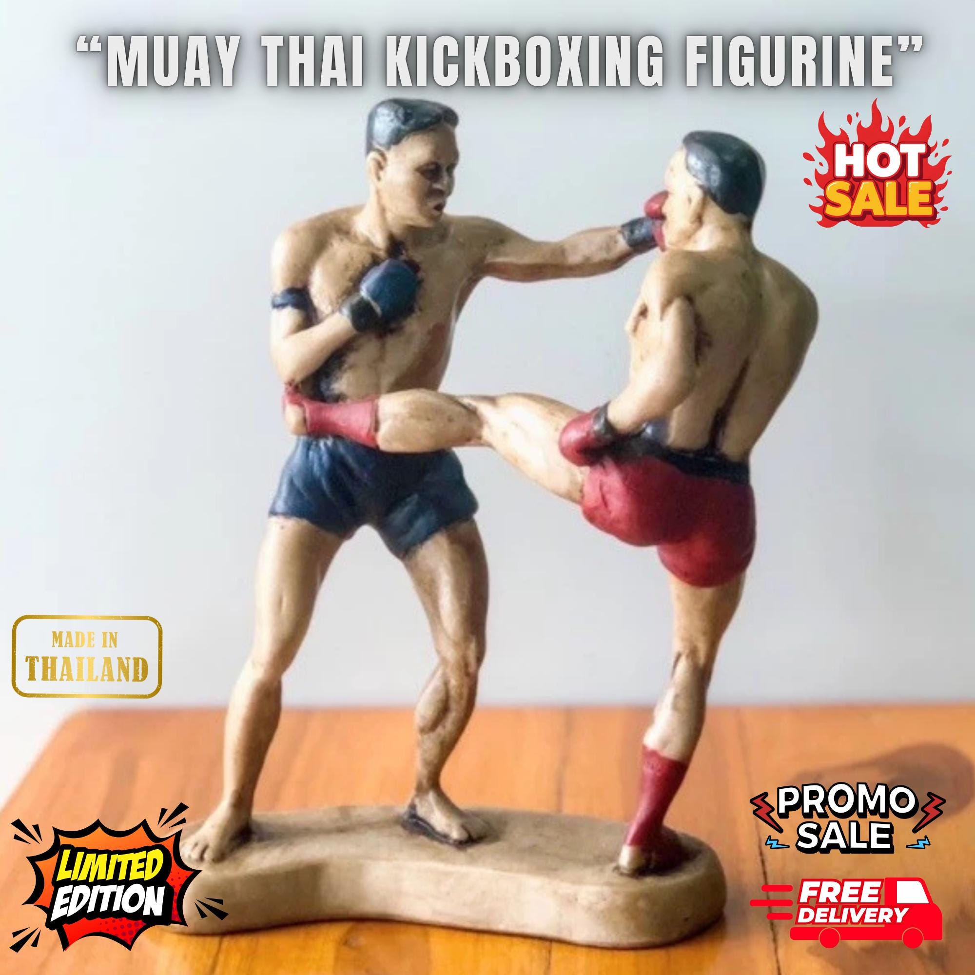 Muay Thai Figurine - Etsy