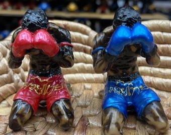 Handcrafted Muay Thai Resin Statue | Boxing Figurine Home Decor