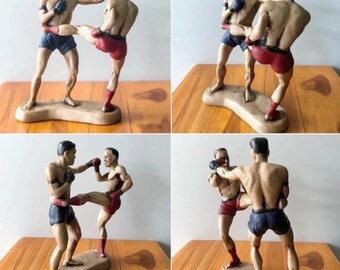 ヴィンテージ ムエタイ ファイター フィギュア – 手作りのタイ