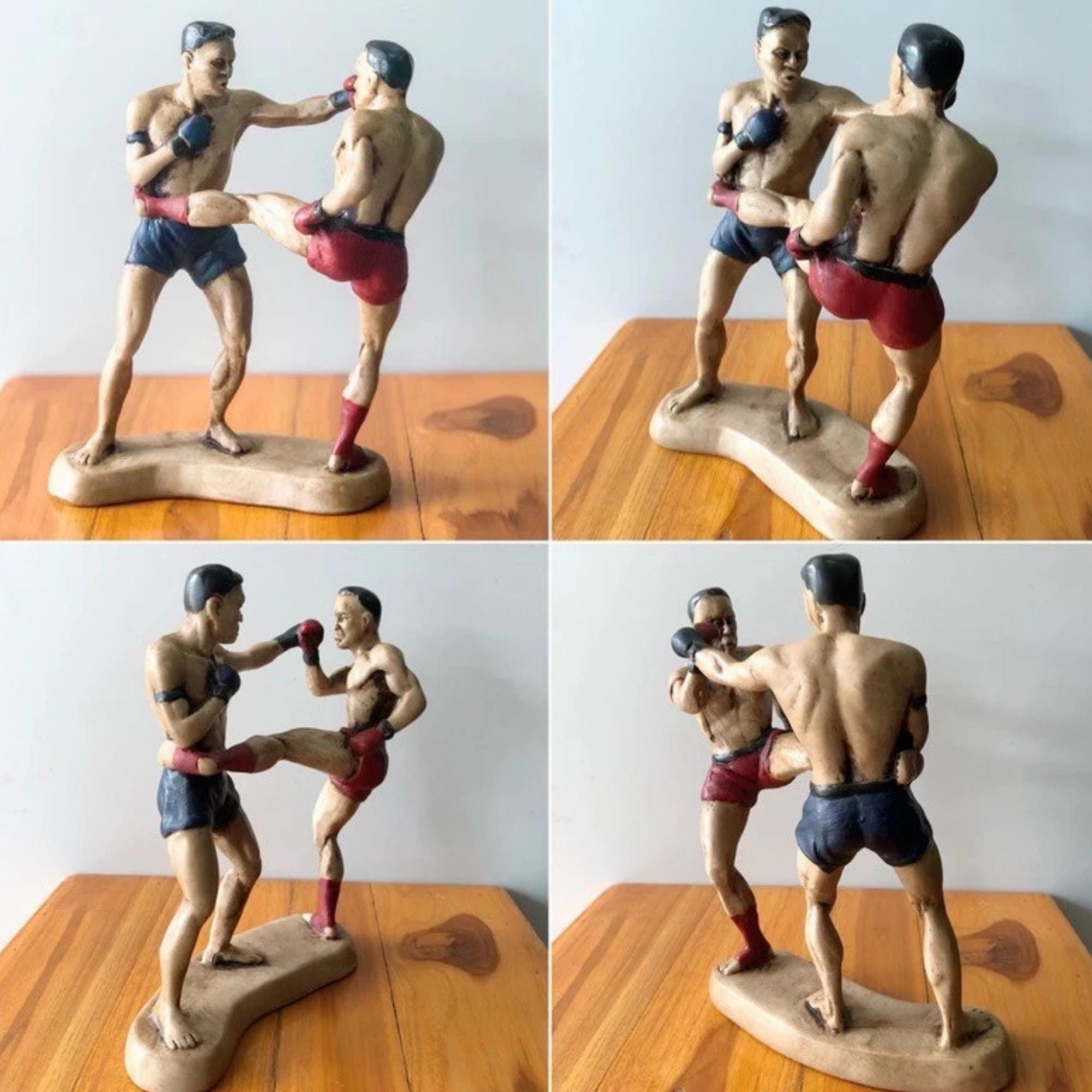 ヴィンテージ ムエタイ ファイター フィギュア – 手作りのタイ