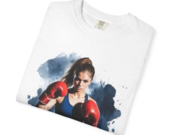 Camiseta de Muay Thai / Comfort Colors 1717 / Camiseta unisex teñida en prenda