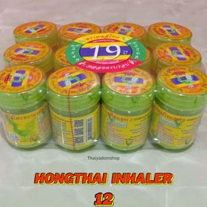 ホンタイ吸入器 12個パック – (25g) メントール鼻用アロマセラピーセット – フレッシュハーブアロマ バリューパック
