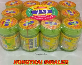 Hong Thai-inhalator 12-pack – menthol-neusaromatherapieset – vers kruidenaroma-voordeelpakket