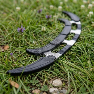 Handgjort Star Trek Klingon Bat’leth-svärd – Autentisk replika, dekorativt samlarobjekt och cosplay-rekvisita