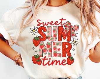 Sweet Summer Time png, Summer Strawberry png, Coquette Summer png, Strawberry png, Retro Summer png, Preppy Summer png, Girly Summer png.