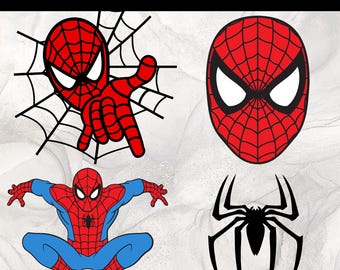 Spiderman svg Bundle, Spiderman Face svg, Spiderman Decoration, Spiderman Face Silhouette, Cutting Files Cricut.