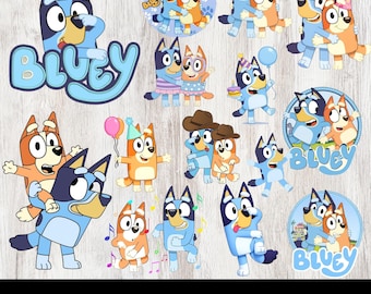 Funny Dog PNG SVG Bundle | Cartoon Dog Family Clipart Bundle | Kids Birthday Stickers | Cute Dog Friends Digital Files | 300dpi png