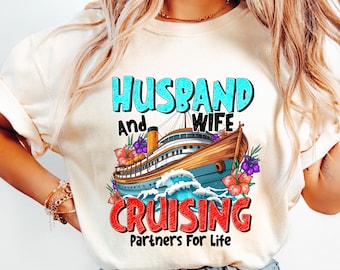Husband and Wife Cruising PNG, Cruise Life, Family Cruise (Digital Download)