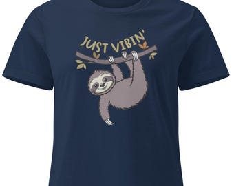 Just Vibin, Faultier, Damen-T-Shirt
