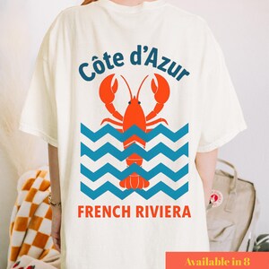 Cote d'Azur T-Shirt | French Riviera Holiday Shirt | Summer Travel Tee | Vacation Beach T-Shirt | Wanderlust Gift