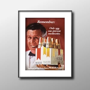 1969 Michelob Beer Print Ad, Original Magazine Advertisement