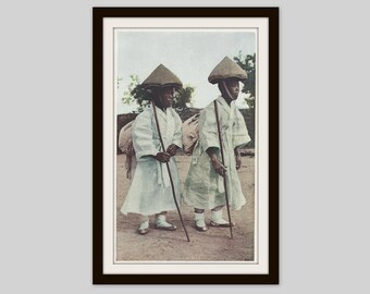 1912 Korean Buddhist Nuns Print: Seoul History, Buddhism Wall Art