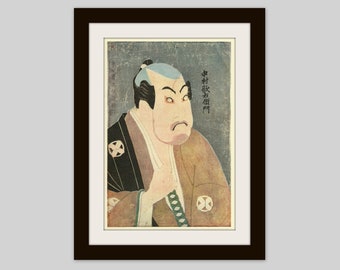 The Actor Tanimura Torazo, Sharaku, Japanese Woodcut, c. 1960, Asian Art, Japanese Art, Japanese Woodblock Print, Asian Decor, Asian Print