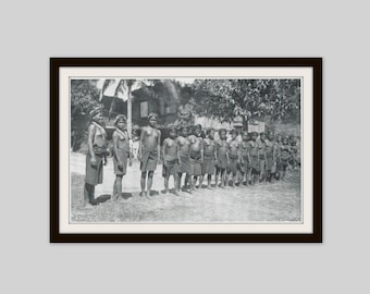 1912 Bontoc Igorot Girls Photo Print: Cordillera, Philippines