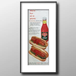 1955 Del Monte Tomato Catsup & Goodyear Tires Magazine Ad
