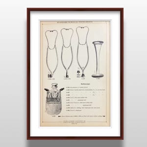 c.1930 Surgical Instruments Catalog Page - Stethoscopes