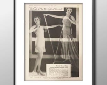 1930 Lingerie Ad, The H. W. Gossard Co., Original Vintage Magazine Advertisement