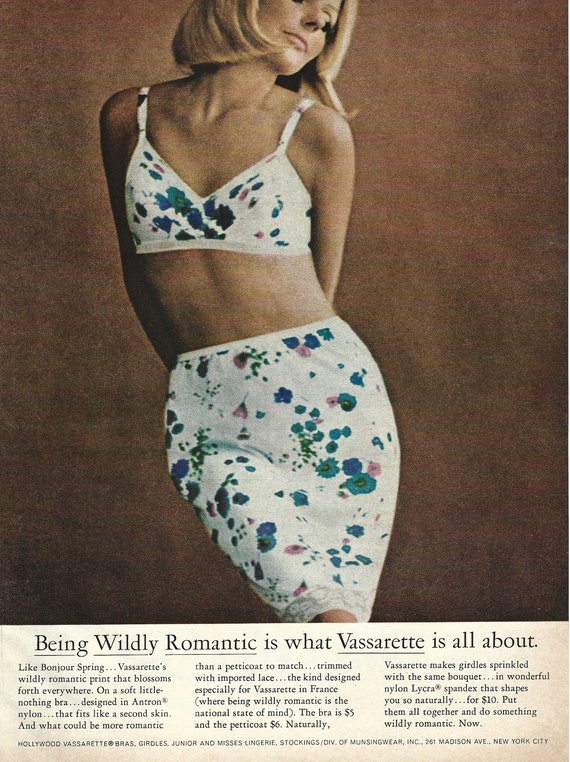 1966 Vassarette Print Ad, Bras and Underwear Advertisement, Vintage  Lingerie Ad, Retro 1960s Fashion Ad, Original Magazine Ad -  Hong Kong