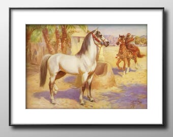 1923 Arabian Horse Print