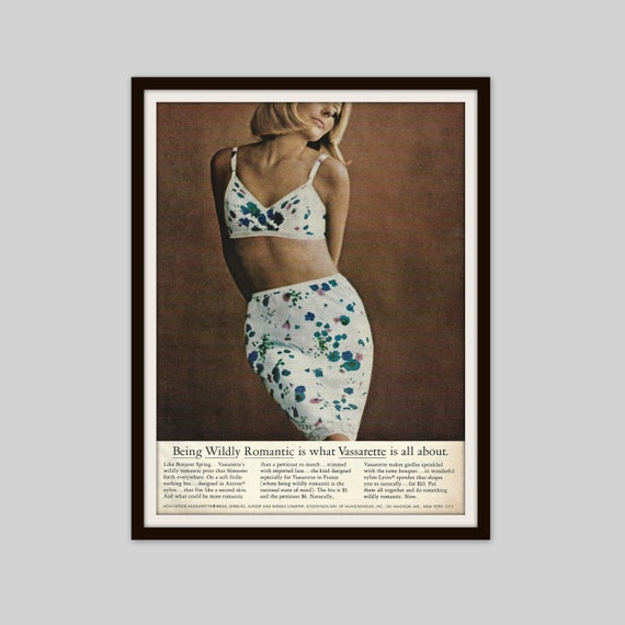 1966 Vassarette Print Ad, Bras and Underwear Advertisement, Vintage  Lingerie Ad, Retro 1960s Fashion Ad, Original Magazine Ad -  Hong Kong