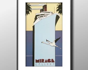 ビンテージ物　パトリック・ナゲルの額装大判ポスター　Mirage il_340x270.7564554161_hi0q.jpg