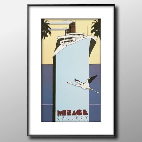 1989 Patrick Nagel Poster Print – Mirage Gallery Hollywood - Etsy