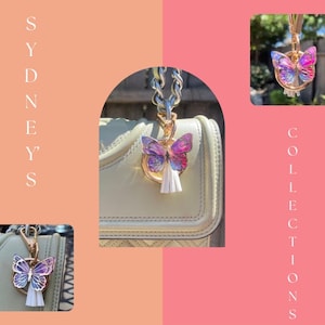 Butterfly Keychain & Bag Charm Accessory