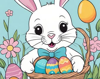Easter coloring book, coloring book for children, Easter coloring book, Easter coloring pages, creative coloring book, coloring book for adults, gift for Easter, coloring book
