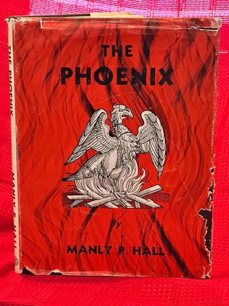 2nd ed. THE PHOENIX by Manly Palmer Hall - Hardcover with Dust Jacket image 1