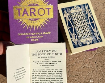 1929 Knapp-Hall Tarotlekens omtryck: Manly P. Hall, J. Augustus Knapp NYTT