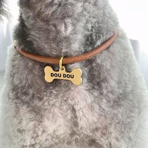 Personalisierte Hunde Namensschilder, Haustier-ID-Tag, Damenhalsband Halskette, Hundehalskette, Liebesgeschenk, Wählen Sie Ihren eigenen Text