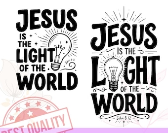 Jesus is the light of the world file svg png,Illumination Station,Vacation Bible School png,VBS Tshirt design, Cricut cut file Digital svg