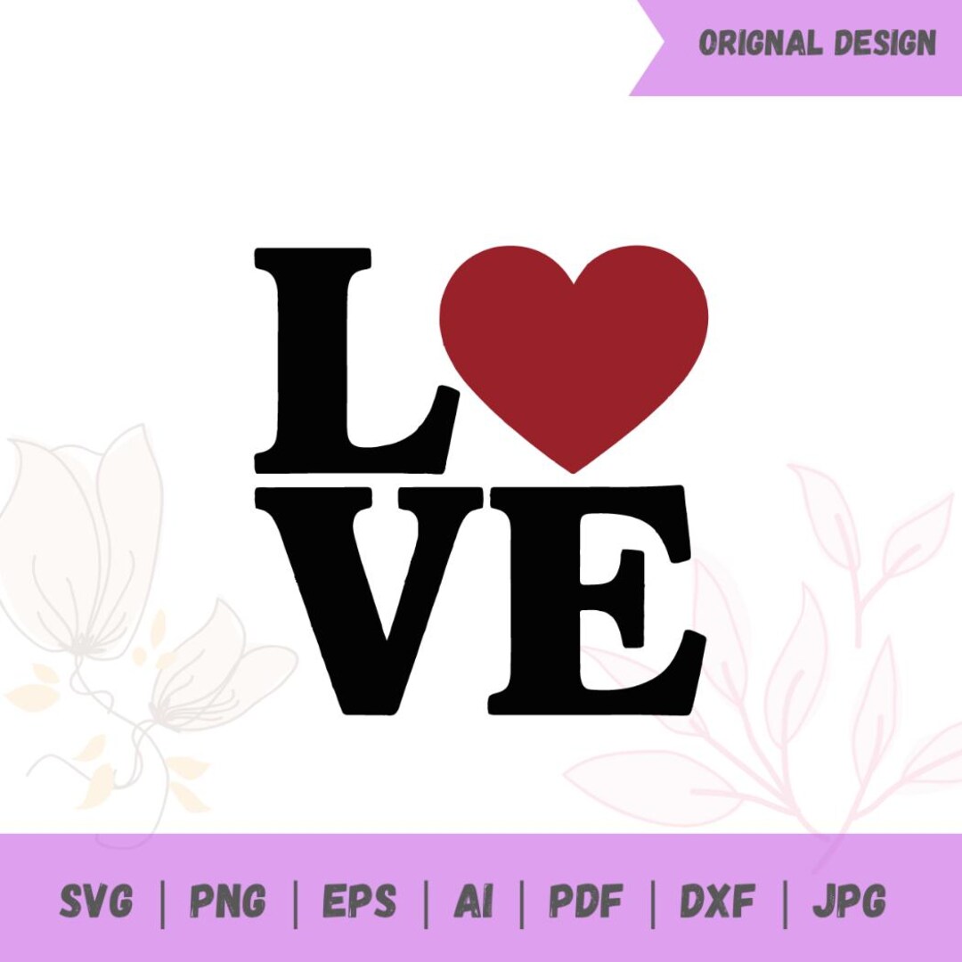 LOVE Heart SVG Png | Retro Valentine Shirt Design | Varsity Love Cut ...